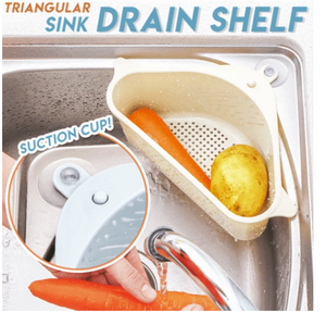 Triangular Sink Drain Shelf