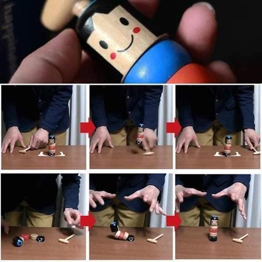 Immortal Daruma Wooden Magic Toy