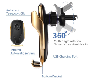 Wireless Automatic Sensor Car Phone Holder and Charger