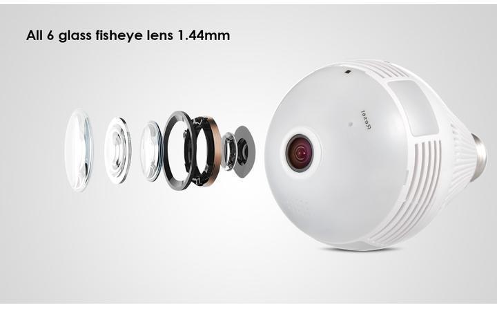 360 DEGREE PANORAMIC CAMERA LIGHT BULB