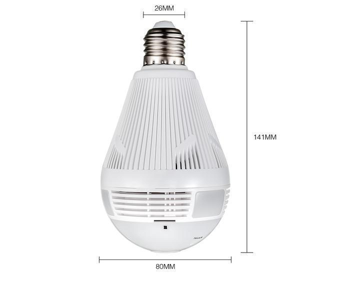 360 DEGREE PANORAMIC CAMERA LIGHT BULB