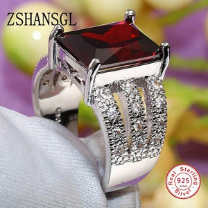 Luxury Solid 925 Sterling Silver Ring