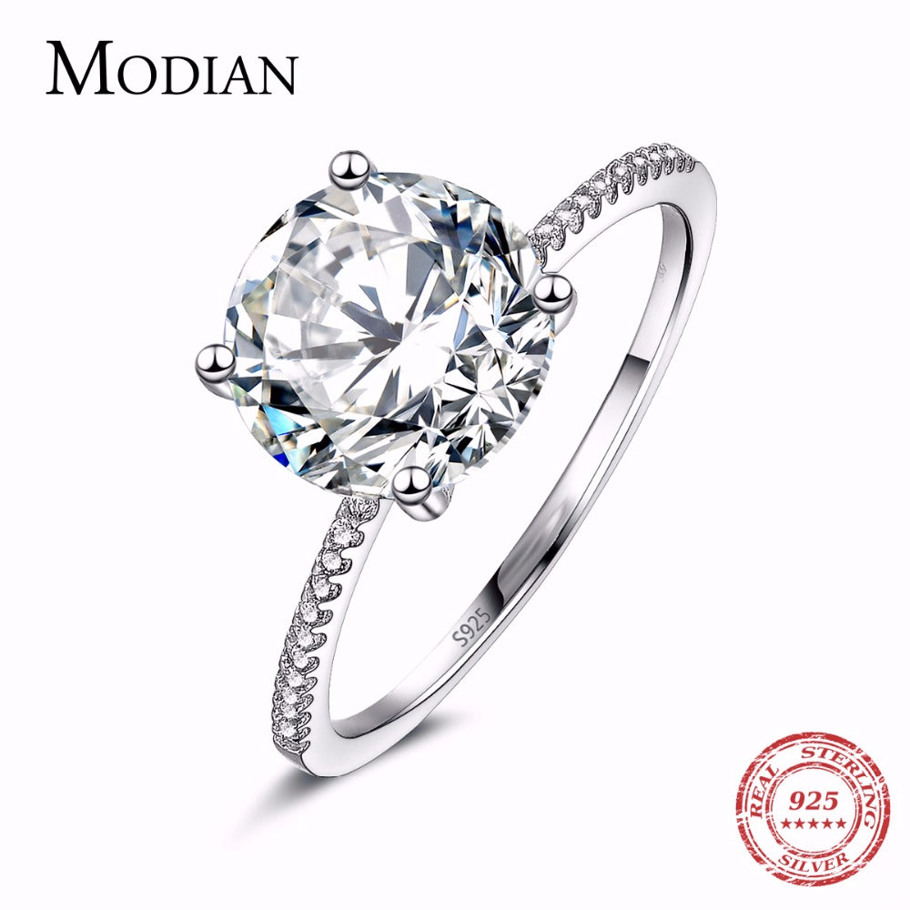 Classic Luxury Real Solid 925 Sterling Silver Ring