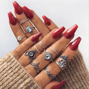 Chunky Boho Midi Ring Sets