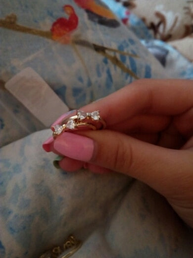 Gold Color Finger Bow Ring