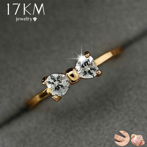 Gold Color Finger Bow Ring