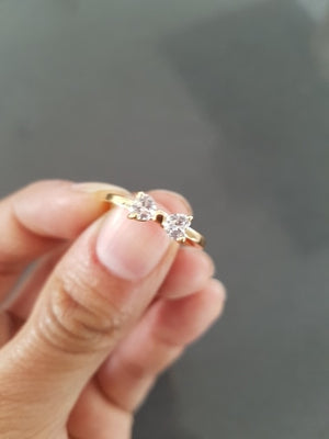 Gold Color Finger Bow Ring