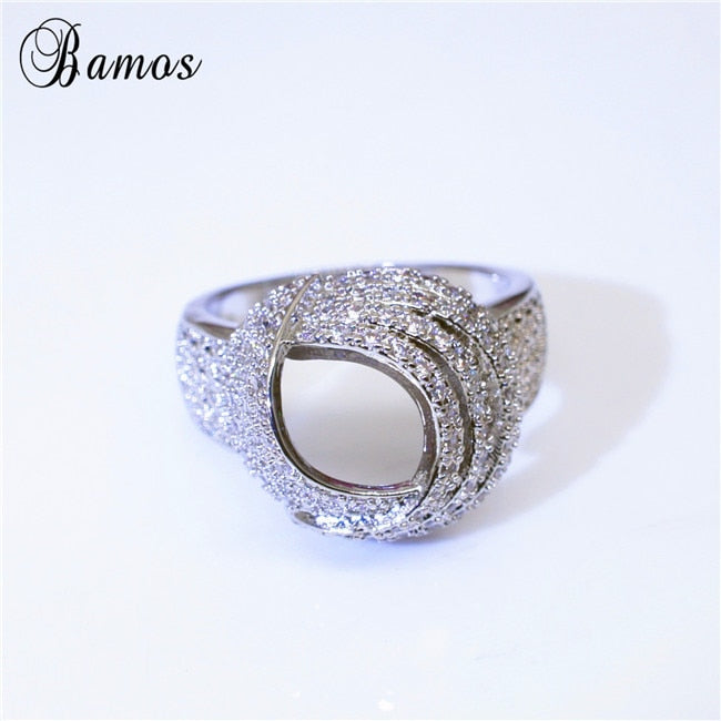 Gorgeous Hollow White CZ Ring