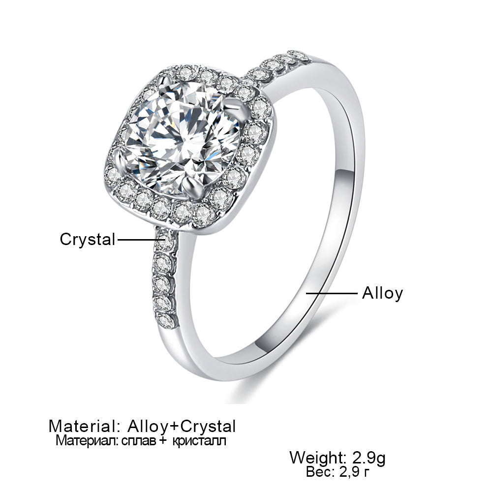 Big Cubic Zirconia Ring