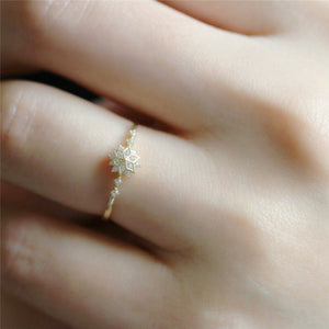 Cute Snowflake Ring